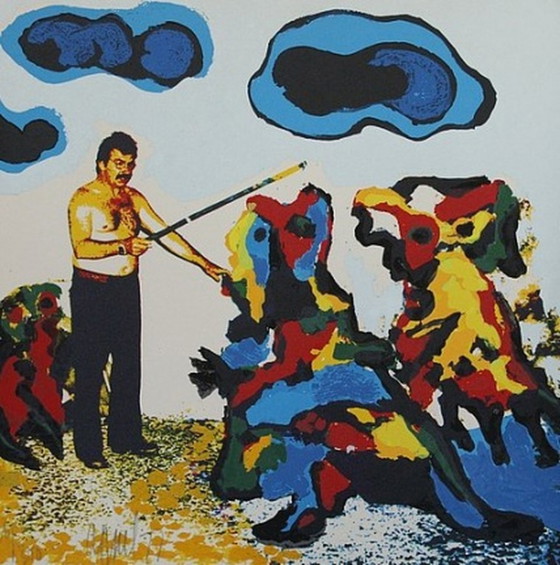 Image 1 of Karel Appel - Der Zauberer - Farbsiebdruck - handsigniert