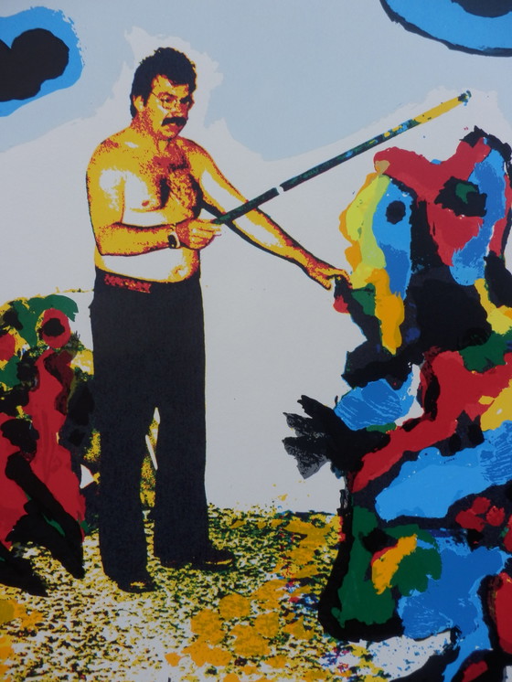 Image 1 of Karel Appel - Der Zauberer - Farbsiebdruck - handsigniert