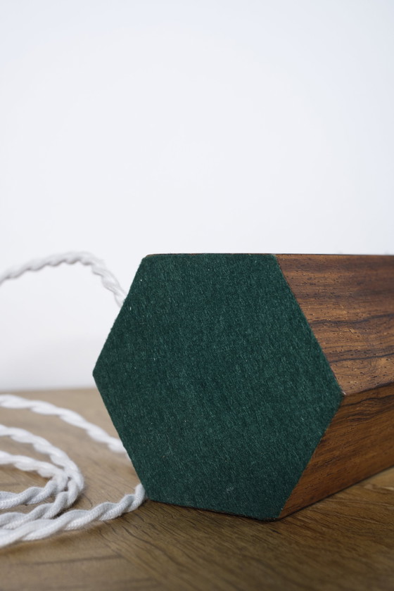 Image 1 of Dänische Vintage Tischlampe aus Palisander