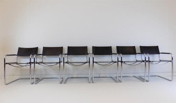 Image 1 of 6x Matteo Grassi von Mart Stam eetkamerstoel