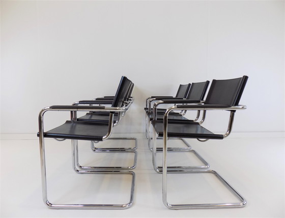 Image 1 of 6x Matteo Grassi von Mart Stam eetkamerstoel