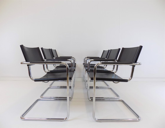 Image 1 of 6x Matteo Grassi von Mart Stam eetkamerstoel