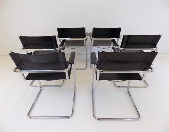 Image 1 of 6x Matteo Grassi von Mart Stam eetkamerstoel