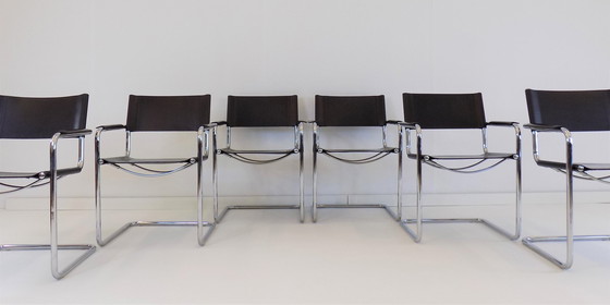 Image 1 of 6x Matteo Grassi von Mart Stam eetkamerstoel