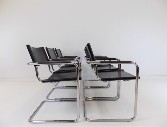 Image 1 of 6x Matteo Grassi von Mart Stam eetkamerstoel