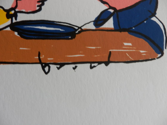 Image 1 of Herman Brood Siebdruck Lucky Luke