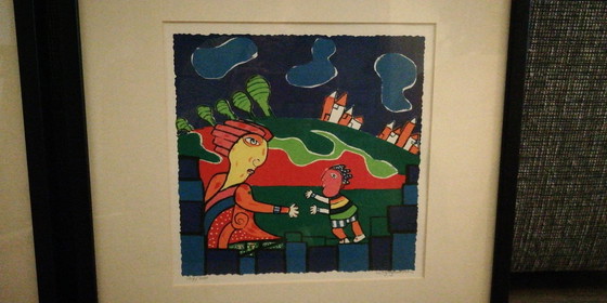 Image 1 of 2x Maartje Wijngaarden Siebdrucke