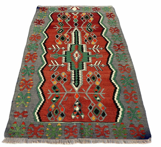 Image 1 of Türkischer Vintage Eschme-Kelim-Teppich