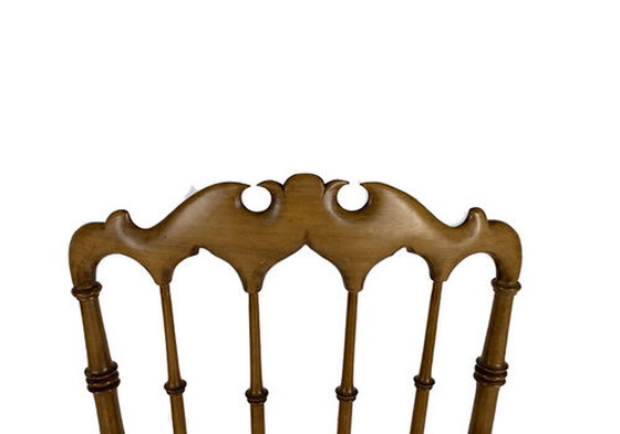 Image 1 of Chiavari Mid Century Gaetone Stuhl in Nussbaum