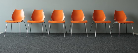 Image 1 of 6x Kartell Maui Stühle von Vico Magistretti