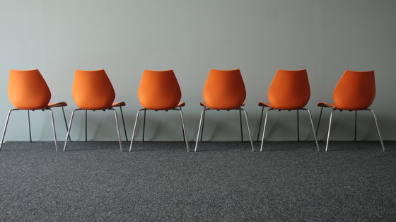 Image 1 of 6x Kartell Maui Stühle von Vico Magistretti