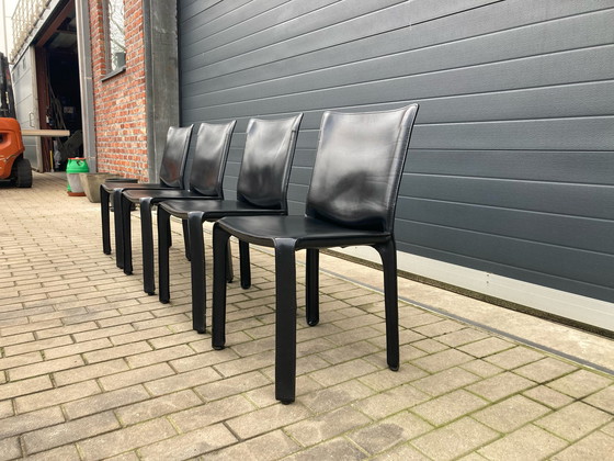 Image 1 of 4x Cassina CAB Stühle Mario Bellini
