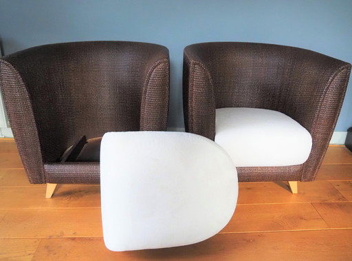 2xPierantonio Bonacina Klubsessel