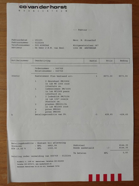 Image 1 of Cappellini Schrank-Set-Plan, entworfen von Jasper Morrison