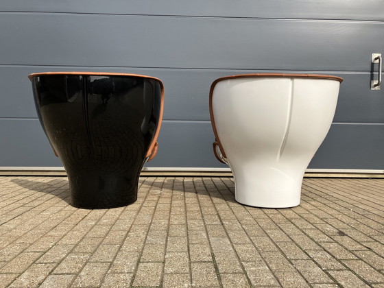 Image 1 of Joe Colombo Elda Stuhl Cognac/ Weiß