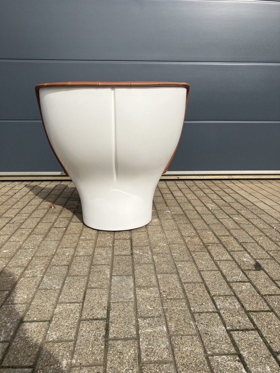 Image 1 of Joe Colombo Elda Stuhl Cognac/ Weiß