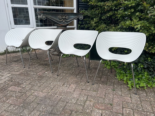 4x Tom Vac Stühle, Vitra