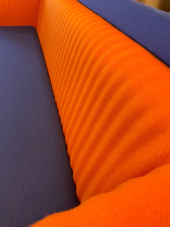 Image 1 of Designsofa Gispen - orange/blau