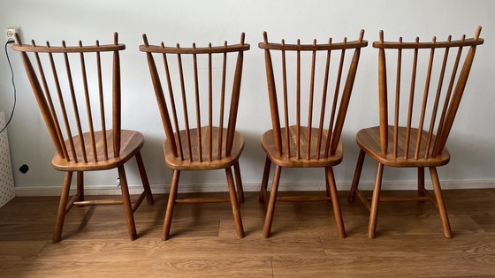 Image 1 of 4x De Ster Gelderland Esszimmerstuhl