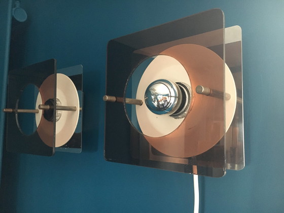 Image 1 of 2x Herda OXAR Wandleuchten Modell "Dis