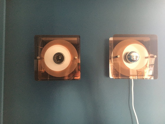 Image 1 of 2x Herda OXAR Wandleuchten Modell "Dis