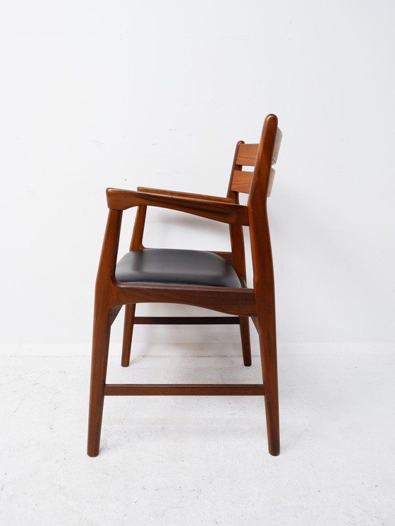 Image 1 of Dänischer Bürostuhl aus Teakholz, 1960er Jahre