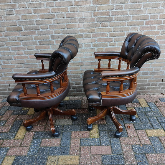 Image 1 of 2 Captains Chesterfield Wirbel braun makellos