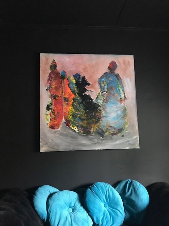 einen schönen Tag, Elles BB – by EllesBB, Gemälde & Zeichnungen, Canvas, Abstract (photo 4 of 5)
