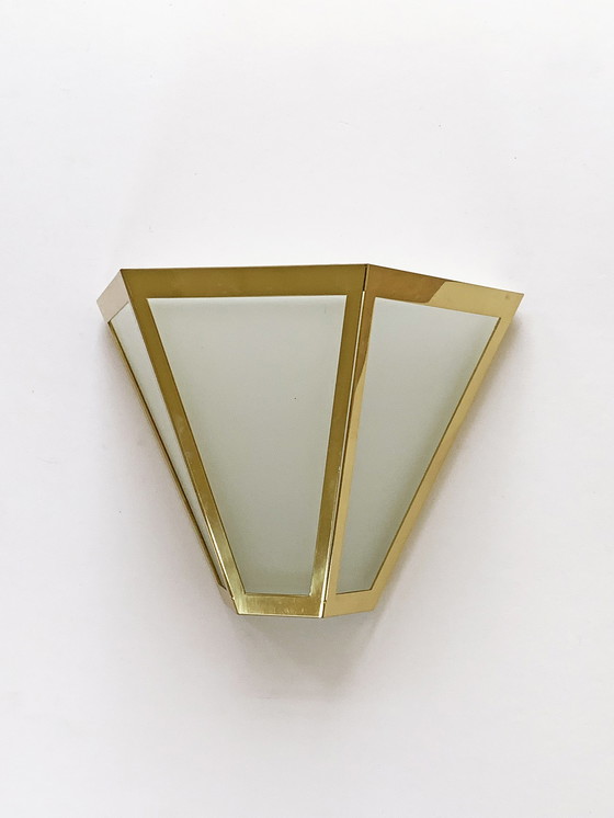 Image 1 of Glashütte Limburg Hollywood Regency Wandleuchte