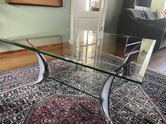 Image 1 of Vintage Couchtisch im „Haifischflossen“-Design