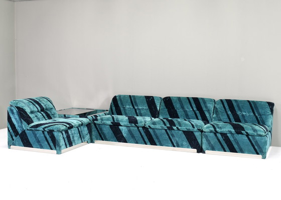 Image 1 of Modulares Sofaset „P10 Proposals“ von Saporiti von Giovanni Offredi – Italien, um 70er Jahre Design