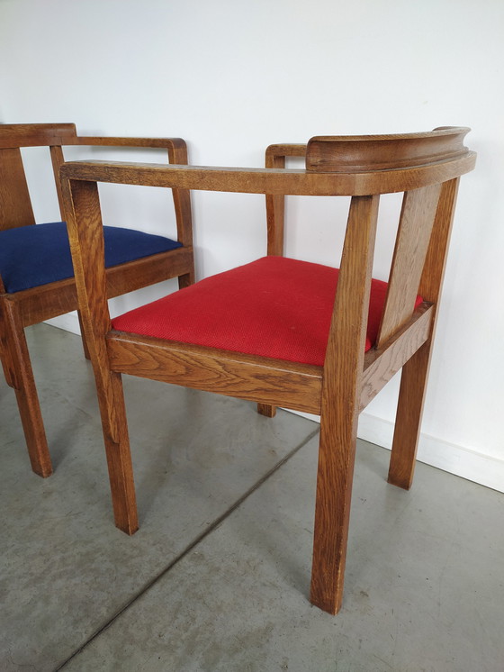 Image 1 of Modernistische Art-Deco-Stühle Vintage