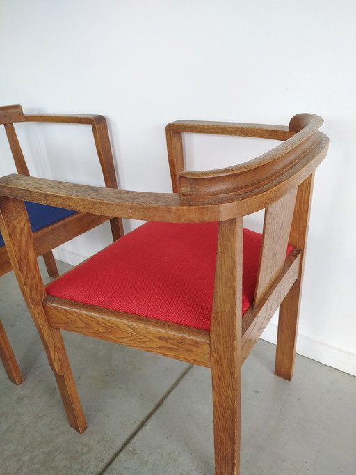 Modernistische Art-Deco-Stühle Vintage