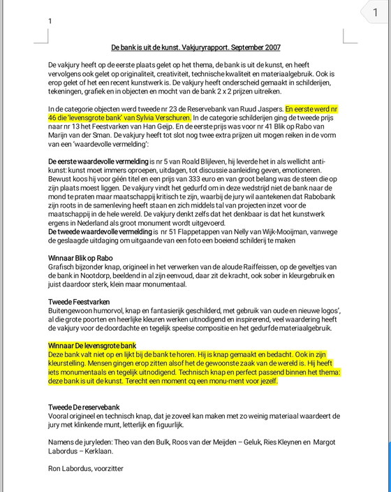 Image 1 of Sylvia Verschuren - Lebensgroßes Sofa