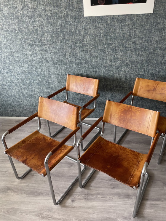 Image 1 of 4x Mart Stam S34 Bauhaus Esszimmerstuhl