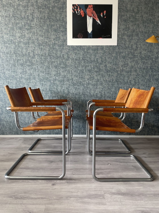 Image 1 of 4x Mart Stam S34 Bauhaus Esszimmerstuhl