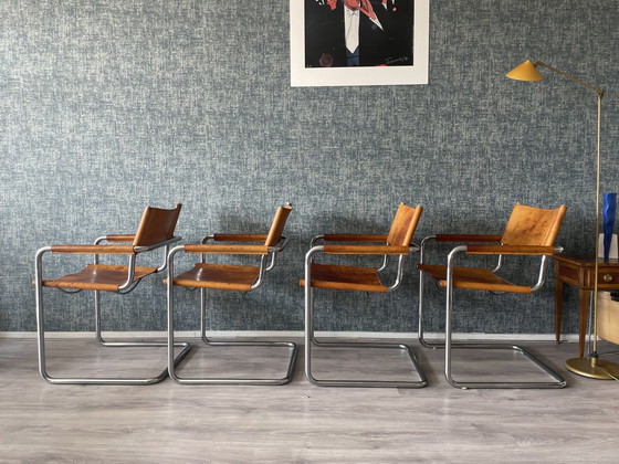 Image 1 of 4x Mart Stam S34 Bauhaus Esszimmerstuhl