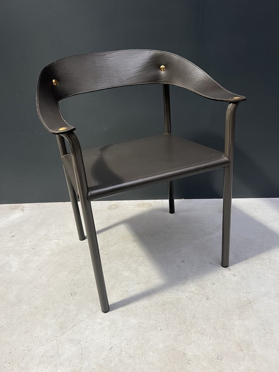 Image 1 of Vintage Stuhl aus Sattelleder