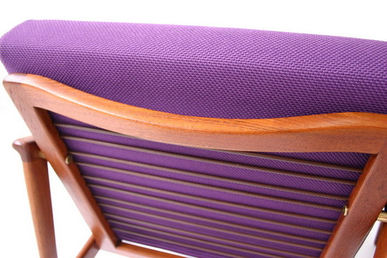 Image 1 of 2x Ib Kofod-Larsen for Selig, Mid Century Danish Teak Lounge Chair / Sessel, new cushions, new cover