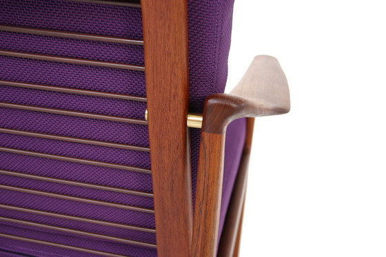 Image 1 of 2x Ib Kofod-Larsen for Selig, Mid Century Danish Teak Lounge Chair / Sessel, new cushions, new cover