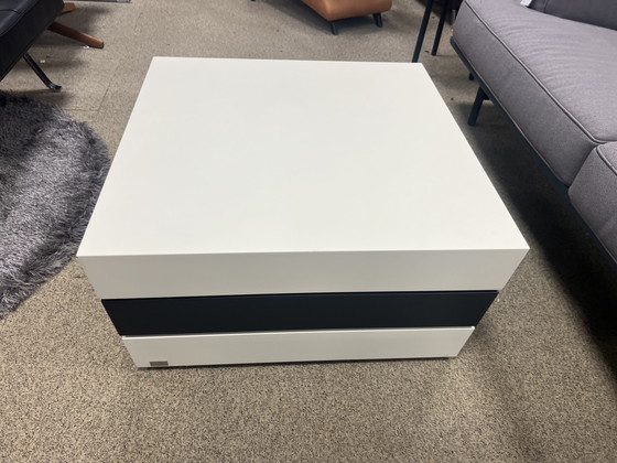 Image 1 of Leolux Blocco Couchtisch schwarz und weiß 