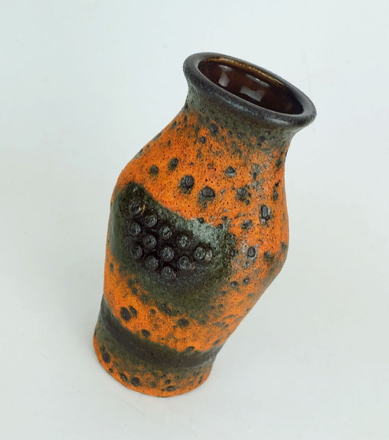 Image 1 of seltene Vintage Fat Lava Roboter VASE aus den 1960er Jahren, Modellnummer 560/20 aus U-Keramik