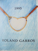 Donald Lipski - Originalplakat Roland Garros 1995 - Offset-Lithographie