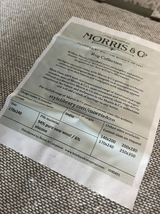 Image 1 of Brink & Campman Morris & Co Schlangenkopf-Teppich