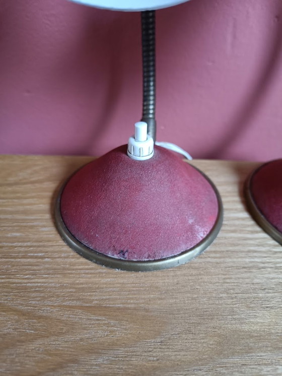 Image 1 of 2x Vintage Schreibtischlampe Nachtlicht