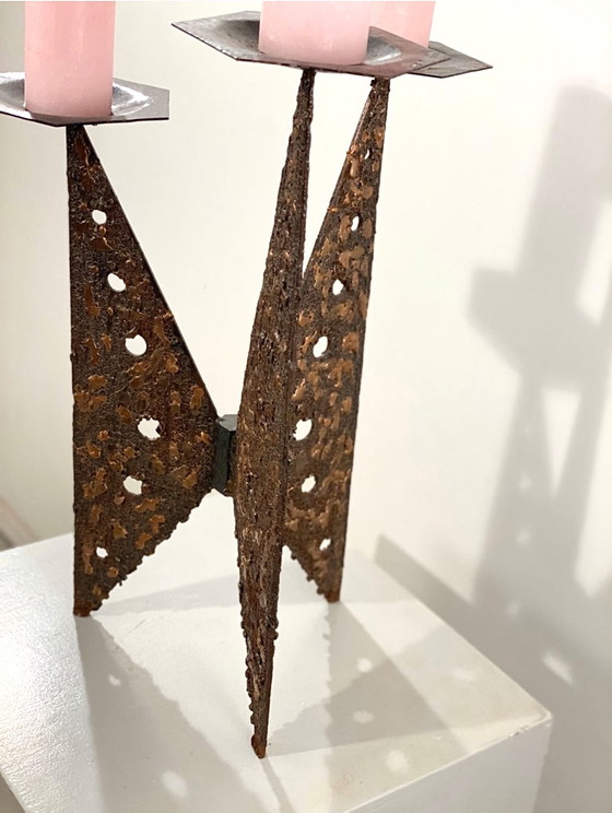 Image 1 of Großer Brutalist Kerzenhalter