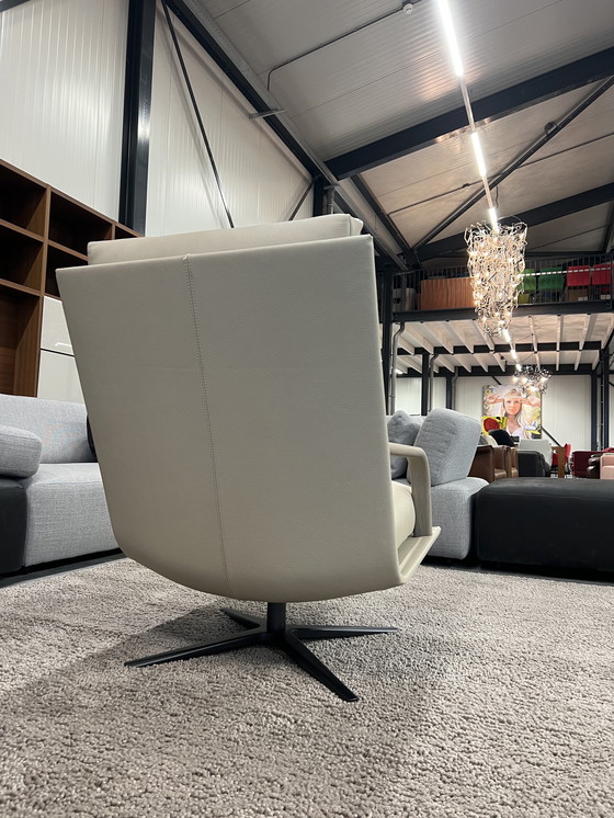 Image 1 of Leolux Kudo Drehsessel Off-White Leder