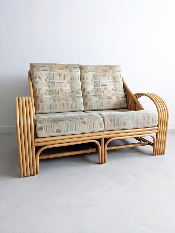 Image 1 of Vintage Sofa aus Rattan