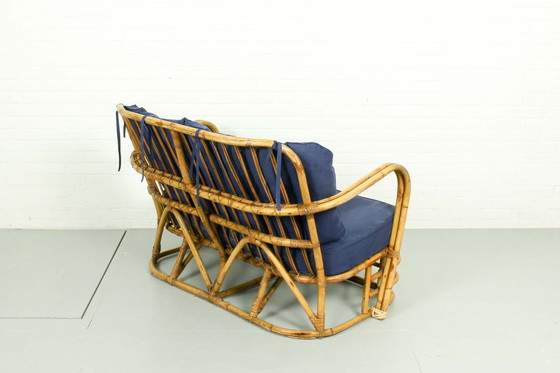 Image 1 of Rattan-Lounge-Set aus der Mitte des Jahrhunderts