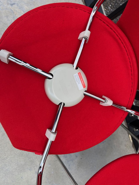 Image 1 of 4x Fritz Hansen Arne Jacobsen Schmetterlingsstühle